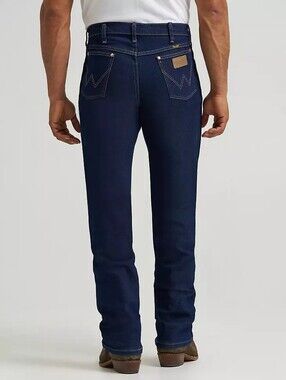 Wrangler Cowboy Cut Original Fit Active Flex Dark Blue Jeans Men's 35W x 36L
